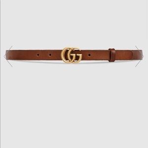 Brown leather Gucci Belt